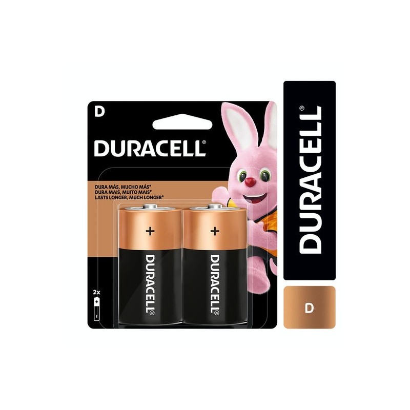 PILA D DURACELL 2 UNIDADES