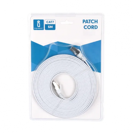 CABLE DE RED CAT-7 BLANCO 5MTR