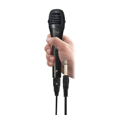 Microfono mlab con cable, ideal para karaoke.