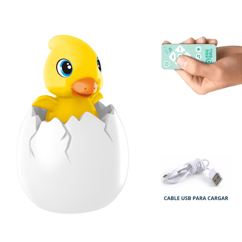 LAMPARA LED PATITO 130 CANCIONES