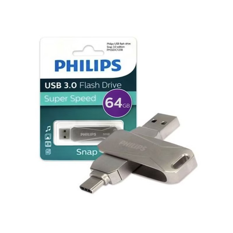 PENDRIVE PHILIPS SNAP 64GB