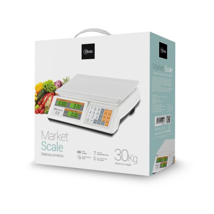BALANZA MLAB COMERCIO MARKETSCALE 30 kilos