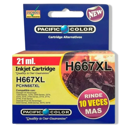 TINTA PACIFIC COLOR 667 XL BLACK