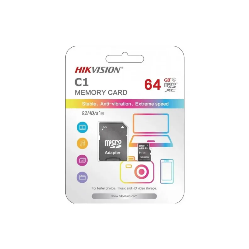 MEMORIA MICRO SD HIKVISION 64GB