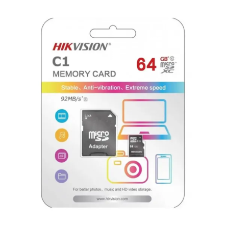 MEMORIA MICRO SD HIKVISION 64GB CLASE 10