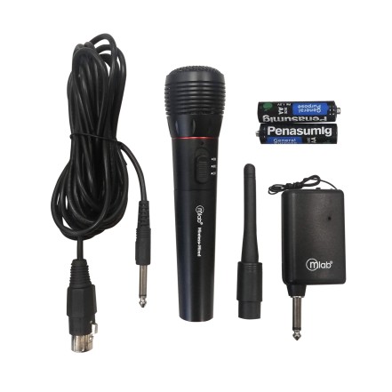 miccrofono inalambrico y alambrico