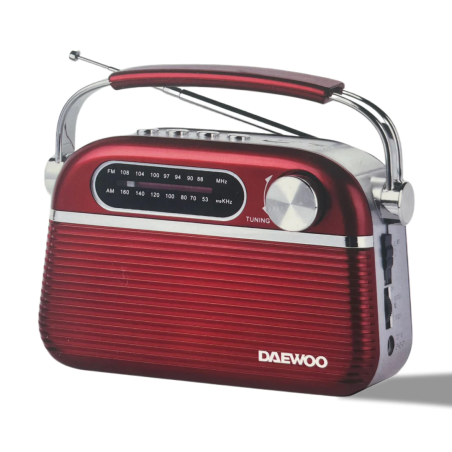 radio portatil roja daewoo