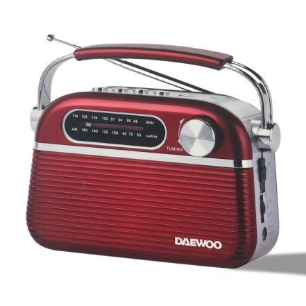 radio portatil roja daewoo