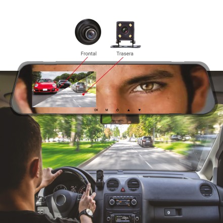CAMARA ESPEJO AUTO CON DOS LENTES