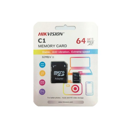 MEMORIA MICROSD 64GB CLASE 10 HIKSEMI