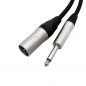 CABLE XLR MACHO JACK MONO DE 3M