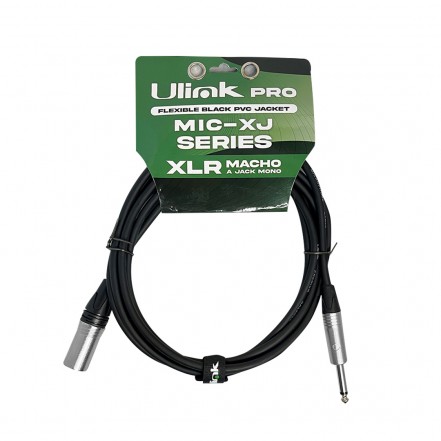 CABLE XLR MACHO JACK MONO DE 3M
