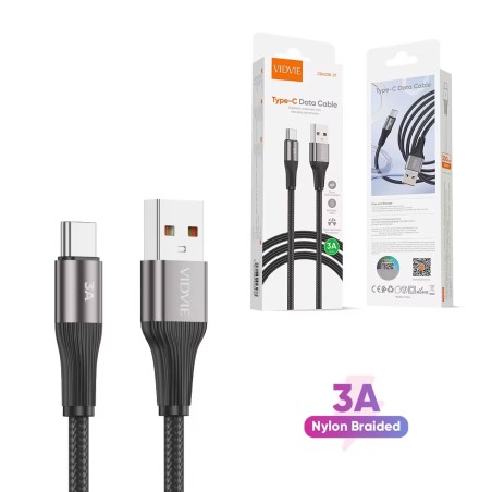 CABLE VIDVIE USB A TIPO C