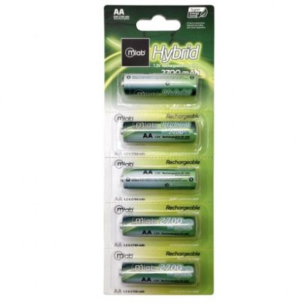 Baterías Recargables Hybrid AA 2700mAh
