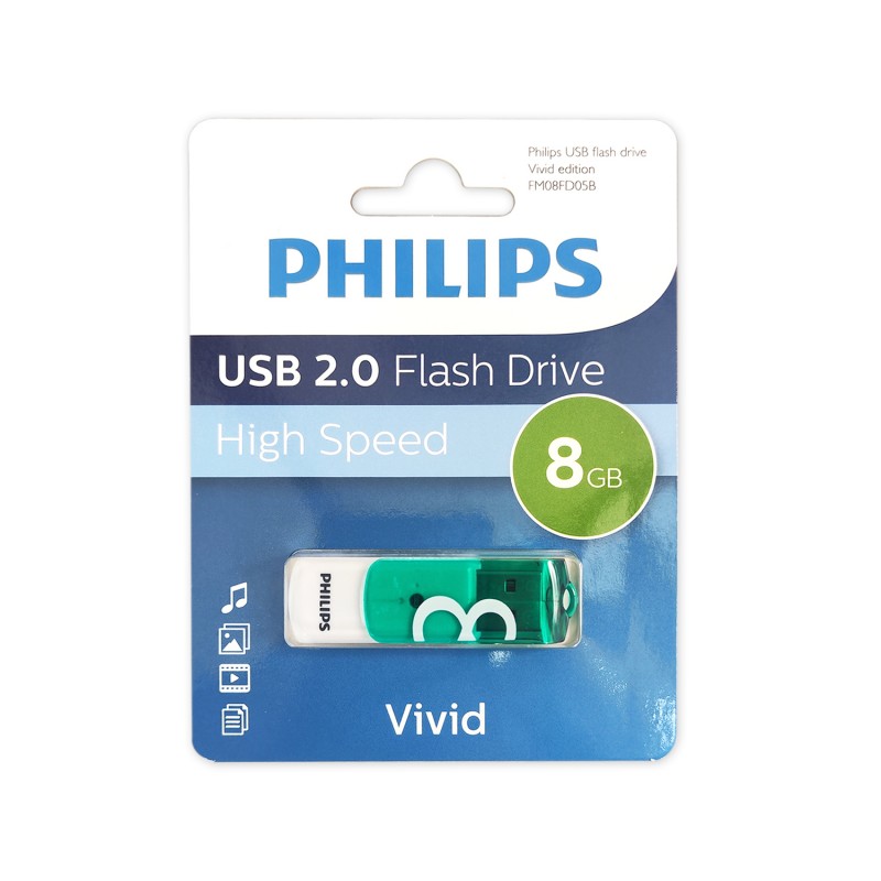 PENDRIVE PHILIPS 8GB VIVID