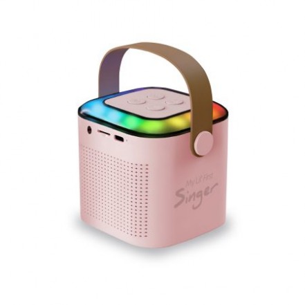 PARLANTE KARAOKE MLAB ROSADO
