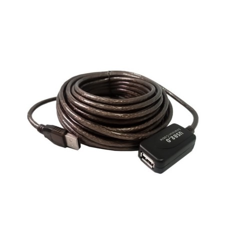CABLE USB 2.0 EXTENSION ACTIVA 10 M CON REPERIDOR DE SEÑAL
