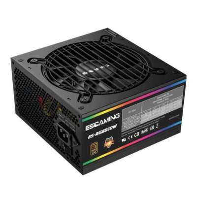 FUENTE DE PODER ESGAMING ES-RGB 650W 80 PLUS BRONZE , ATX