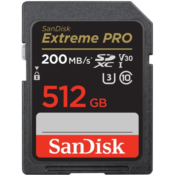 MEMORIA SANDISK 512GB SD (200MB/s)
