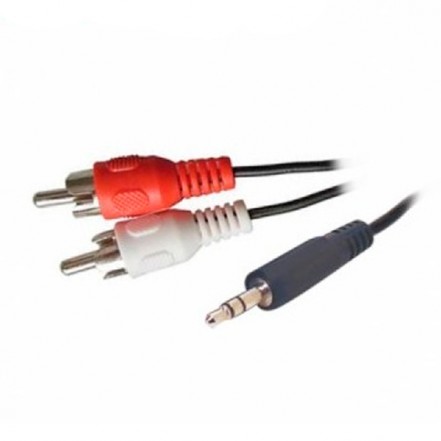 Cable de audio 3,5mm a 2 RCA de 1,5 mts