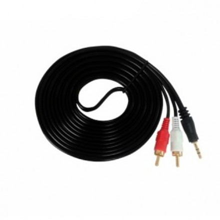 Cable de audio 3,5mm a 2 RCA de 1,5 mts