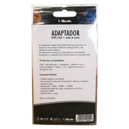 Conversor hdmi a vga