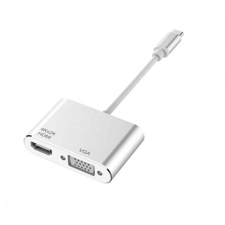 Adaptador tipo c a hdmi y vga