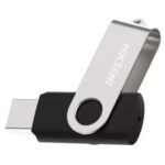 Memoria USB giratoria de metal
