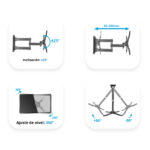 Soporte Tv Movible Polarland 43″ - Imagen 3