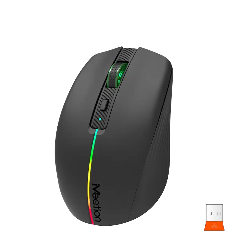 png80-t3-scale100 (2) Mouse Meetion BTM002 Black Bluetooth - Imagen 1