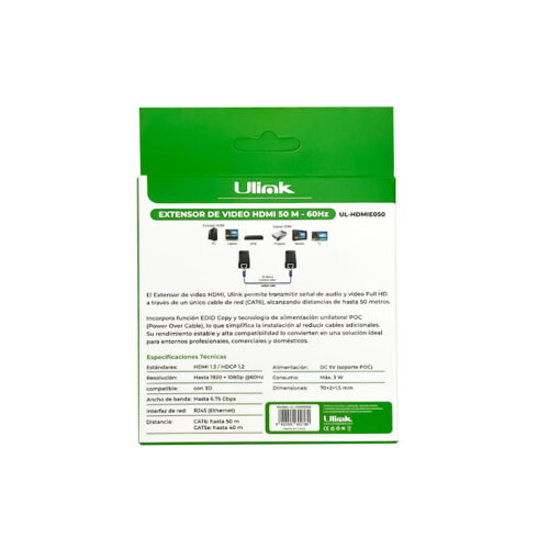 0060218 HDMI EXTENSOR 50M Box 2