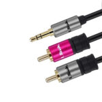Cable de audio 3,5mm a 2 RCA de 1,8 m Estereo
