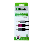 Cable de audio 3,5mm a 2 RCA de 1,8 m Estereo - Imagen 3